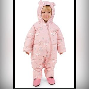 First Impressions Cream Baby Snowsuit